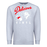 Heather Grey delicious vinyl Premium Sweatshirt - linhVisuals