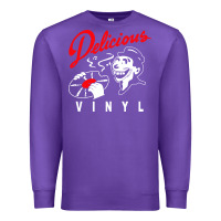 Purple delicious vinyl Premium Sweatshirt - linhVisuals