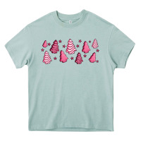 Pink Christmas Cakes Heavy Core Tee | Teevron