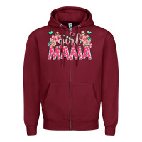 Burgundy girl mama Zipper Hoodie - JahusDesignShop