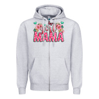 Heather Grey girl mama Zipper Hoodie - JahusDesignShop