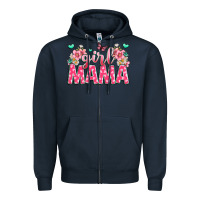 Navy girl mama Zipper Hoodie - JahusDesignShop