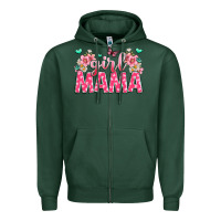 Sports Green girl mama Zipper Hoodie - JahusDesignShop