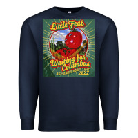 Navy waiting for columbus - little feat Premium Sweatshirt - linhVisuals