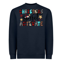Navy christmas spirit activate Heavyweight Sweatshirt - JahusDesignShop