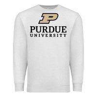 Oatmeal Heather Purdue University, Apparel Premium Sweatshirt - linhVisuals