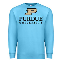 Ocean Blue Purdue University, Apparel Premium Sweatshirt - linhVisuals