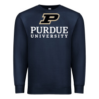 Navy Purdue University, Apparel Premium Sweatshirt - linhVisuals