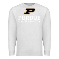 Oatmeal Heather Purdue University, Apparel Premium Sweatshirt - linhVisuals