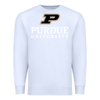 White Purdue University, Apparel Premium Sweatshirt - linhVisuals