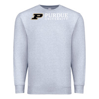 Heather Grey Purdue University, Apparel Premium Sweatshirt - linhVisuals