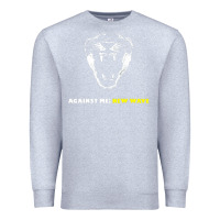 Heather Grey Against Me! Premium Sweatshirt - linhVisuals