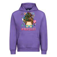 Tulip messy bun nurse life Urban Hoodie - RanaPortraitStore