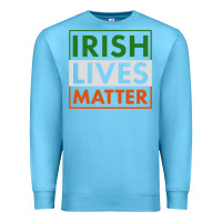 Ocean Blue irish lives matter Premium Sweatshirt - linhVisuals