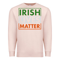 Pale Pink irish lives matter Premium Sweatshirt - linhVisuals