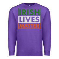 Purple irish lives matter Premium Sweatshirt - linhVisuals