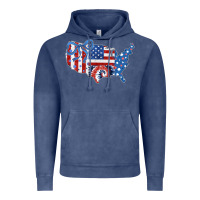 Vintage Denim America map Vintage Hoodie - CowhideDigitalArt