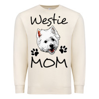 Sandshell westie mom dog mama west highland terrier dog Premium Sweatshirt - linhVisuals