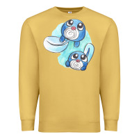 Antique Gold poliwag watercolor Premium Sweatshirt - linhVisuals
