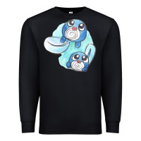 Black poliwag watercolor Premium Sweatshirt - linhVisuals