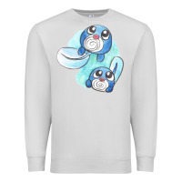 Dove Grey poliwag watercolor Premium Sweatshirt - linhVisuals