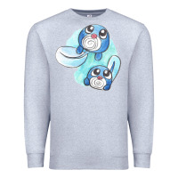 Heather Grey poliwag watercolor Premium Sweatshirt - linhVisuals