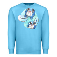 Ocean Blue poliwag watercolor Premium Sweatshirt - linhVisuals