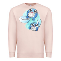 Pale Pink poliwag watercolor Premium Sweatshirt - linhVisuals
