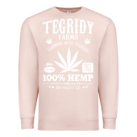 Pale Pink tegridy farms Premium Sweatshirt - linhVisuals