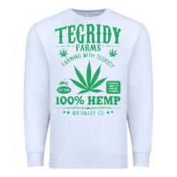 White tegridy farms Premium Sweatshirt - linhVisuals