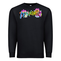 Black trasher Premium Sweatshirt - linhVisuals