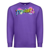 Purple trasher Premium Sweatshirt - linhVisuals