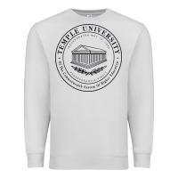 Dove Grey temple university Premium Sweatshirt - linhVisuals