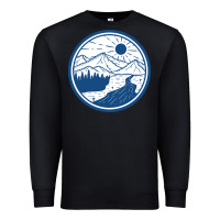 Black River Mountain Badge Premium Sweatshirt - linhVisuals