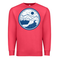 Cardinal River Mountain Badge Premium Sweatshirt - linhVisuals