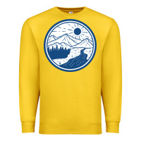 Lemon River Mountain Badge Premium Sweatshirt - linhVisuals