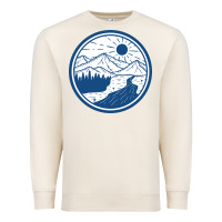 Sandshell River Mountain Badge Premium Sweatshirt - linhVisuals