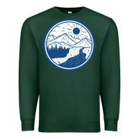 Sports Green River Mountain Badge Premium Sweatshirt - linhVisuals
