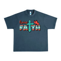Midnight Navy Have Faith Urban Heavy Tee - BundleAndBundleShop