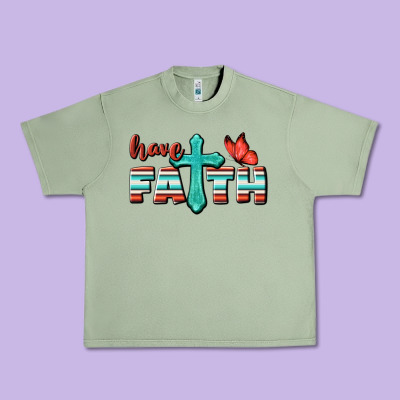 Have Faith Urban Heavy Tee Designed By Bundleandbundleshop