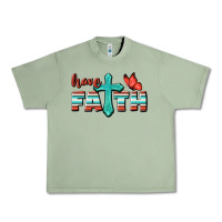 Oil Green Have Faith Urban Heavy Tee - BundleAndBundleShop