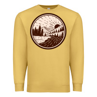 Antique Gold River Forest Brown Premium Sweatshirt - linhVisuals