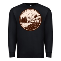 Black River Forest Brown Premium Sweatshirt - linhVisuals