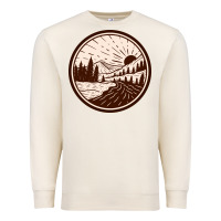 Sandshell River Forest Brown Premium Sweatshirt - linhVisuals