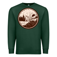 Sports Green River Forest Brown Premium Sweatshirt - linhVisuals