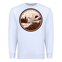 White River Forest Brown Premium Sweatshirt - linhVisuals