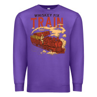 Purple Whiskey Train Premium Sweatshirt - linhVisuals
