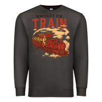 Smoke Whiskey Train Premium Sweatshirt - linhVisuals