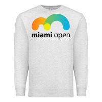 Oatmeal Heather miami open Premium Sweatshirt - linhVisuals