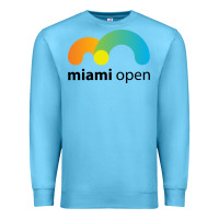 Ocean Blue miami open Premium Sweatshirt - linhVisuals
